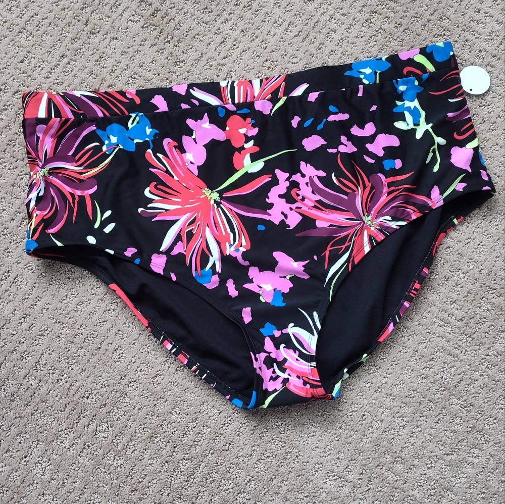 Dip Floral High-Waisted Bikini Bottoms